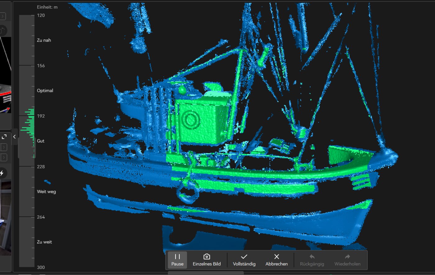 3D-Scan Punktewolke eines Bauteils